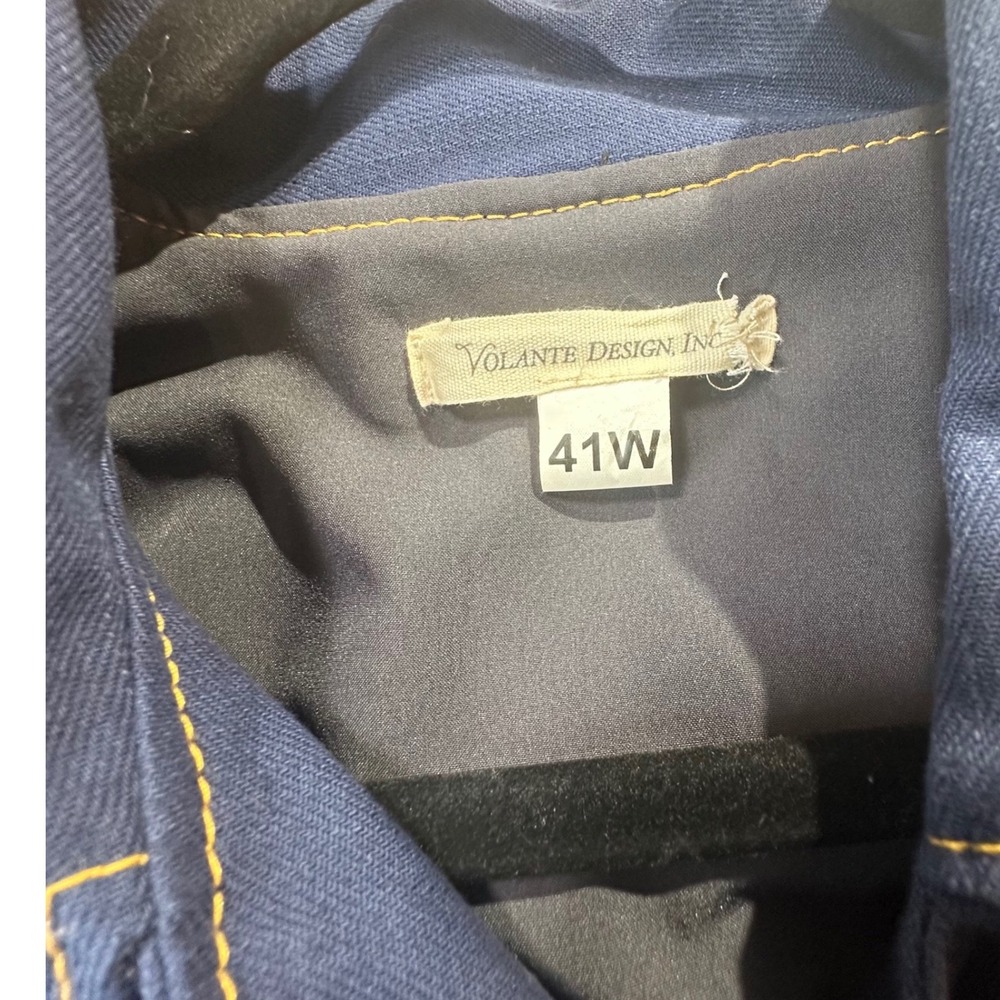 Volante Design "Hacker" Moto Jacket Blue Canvas - Size 41W (L/XL) - Picture 10 of 16